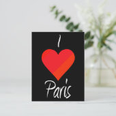 I Liebe Paris Postkarte (Stehend Vorderseite)