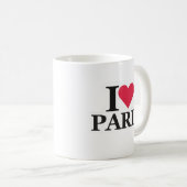 I Liebe Paris, Romantisches Inspiriert Paris Kaffeetasse (VorderseiteRechts)