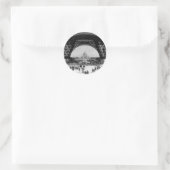 I Liebe Paris Runder Aufkleber (Tasche)