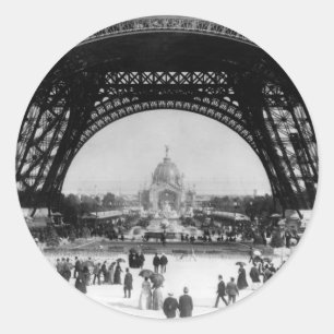 I Liebe Paris Runder Aufkleber