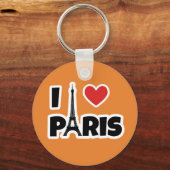 I Liebe Paris Schlüsselanhänger (Vorderseite)