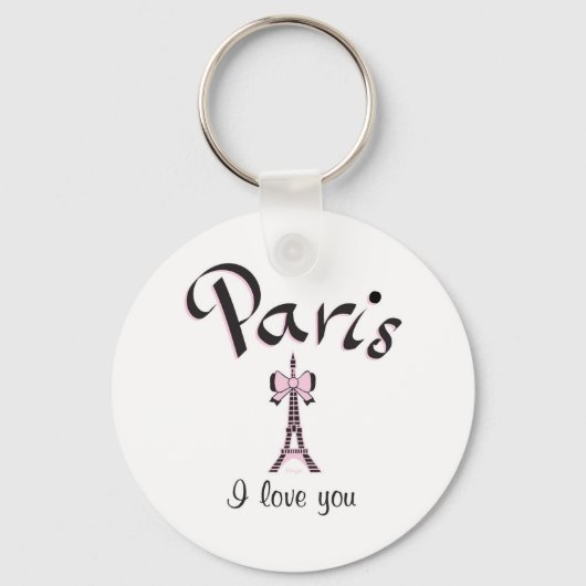 I Liebe Paris Schlüsselanhänger (Vorderseite)