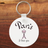 I Liebe Paris Schlüsselanhänger (Vorderseite)