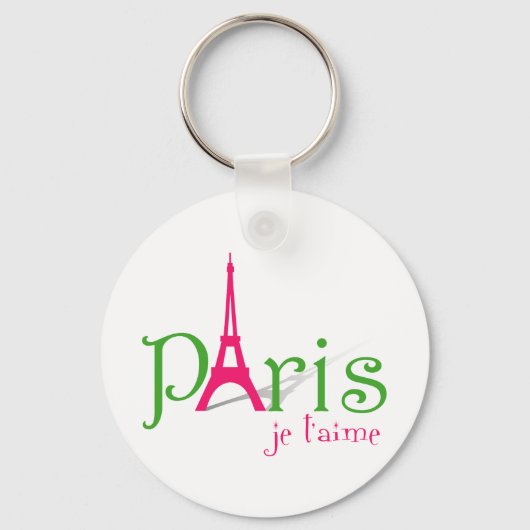 I Liebe Paris Schlüsselanhänger (Vorderseite)