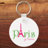 I Liebe Paris Schlüsselanhänger (Vorderseite)