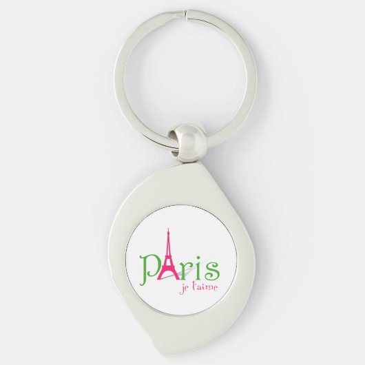 I Liebe Paris Schlüsselanhänger (Vorderseite)