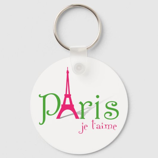 I Liebe Paris Schlüsselanhänger (Vorderseite)