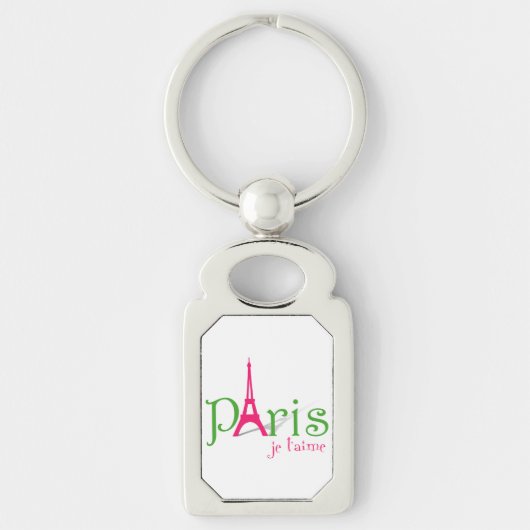 I Liebe Paris Schlüsselanhänger (Vorderseite)