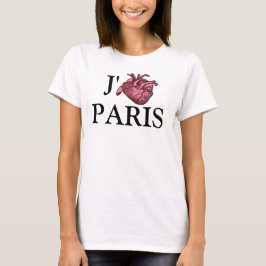 I Liebe Paris Shirt mit anatomisch korrektem Herz
