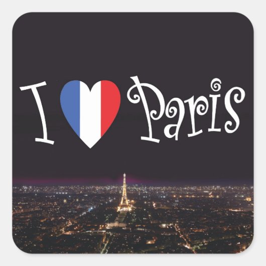I Liebe Paris Stickers (Vorderseite)