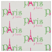I Liebe Paris Stoff (Muster)