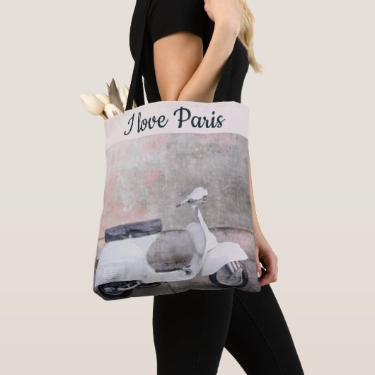 I Liebe Paris Street Scene Pink Car Tasche (Von Nahem)