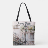 I Liebe Paris Street Scene Tasche (Rückseite)