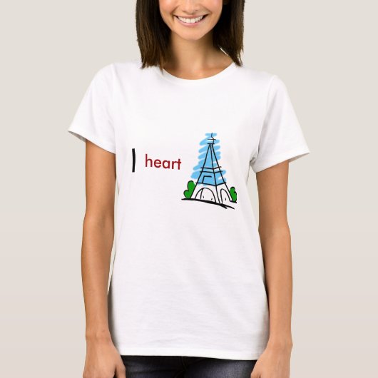 I Liebe Paris T-Shirt (Vorderseite)