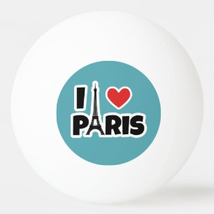 I Liebe Paris Tischtennisball