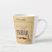 I Liebe Paris Vintage Travel Poster Milchtasse (Rechts)