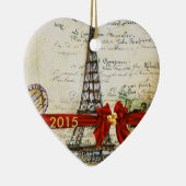 I LIEBE-PARIS-WEIHNACHTENverzierung Keramik Ornament (Rechts)