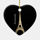 I LIEBE-PARIS-WEIHNACHTENverzierung Keramik Ornament (Hinten)