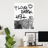 I Liebe Park Hill Poster (Heimbüro)