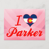 I Liebe Parker, Colorado Postkarte (Vorderseite)
