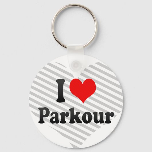 I Liebe Parkour Schlüsselanhänger (Vorderseite)