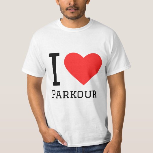 I Liebe Parkour T-Shirt (Vorderseite)