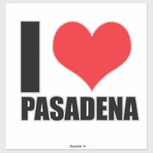 I Liebe Pasadena Aufkleber
