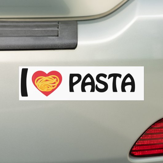 I Liebe Pasta Autoaufkleber (Auf Auto)
