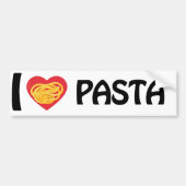 I Liebe Pasta Autoaufkleber (Vorne)