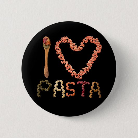 I Liebe Pasta Button (Vorderseite)