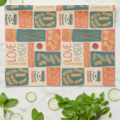 I Liebe Pasta Geschirrtuch (Gefaltet)