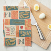 I Liebe Pasta Geschirrtuch (Viertel Falte)