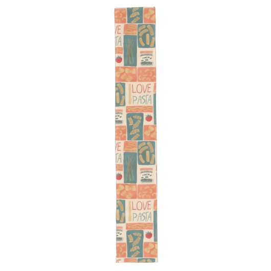 I Liebe Pasta Großer Tischläufer (Vorderseite)