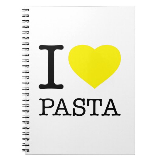 I LIEBE PASTA NOTIZBLOCK (Vorderseite)