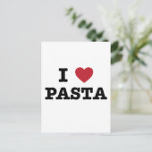 I Liebe Pasta Postkarte (Stehend Vorderseite)