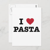 I Liebe Pasta Postkarte (Vorne/Hinten)