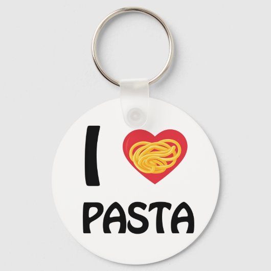 I Liebe Pasta Schlüsselanhänger (Vorderseite)