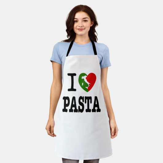 I Liebe Pasta Schürze (Getragen)