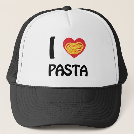 I Liebe Pasta Truckerkappe (Vorderseite)