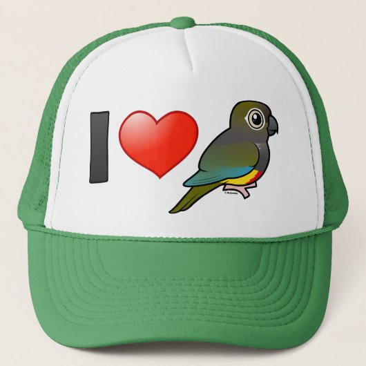I Liebe Patagonier Conures Truckerkappe (Vorderseite)