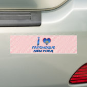 I Liebe Patchogue, New York Autoaufkleber (Auf Auto)