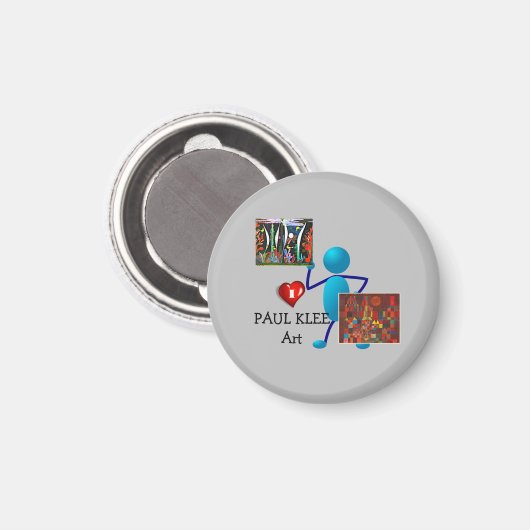 I Liebe Paul Klee Art Magnet (Vorderseite/Rückseite)