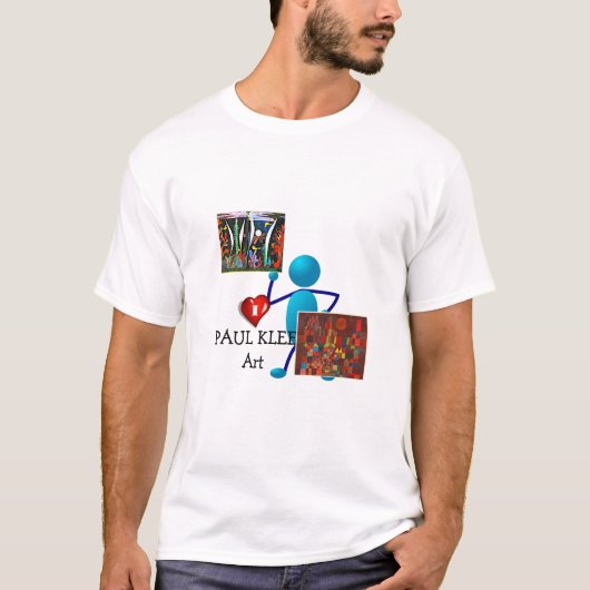 I Liebe Paul Klee Art T-Shirt (Vorderseite)