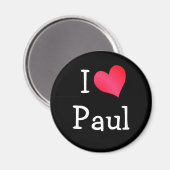 I Liebe Paul Magnet (Vorderseite/Rückseite)