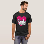 I Liebe Paula Niedlicher Vorname I Herz Paula T-Shirt (Vorne ganz)