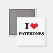 I Liebe Payphones Magnet (Vorderseite/Rückseite)
