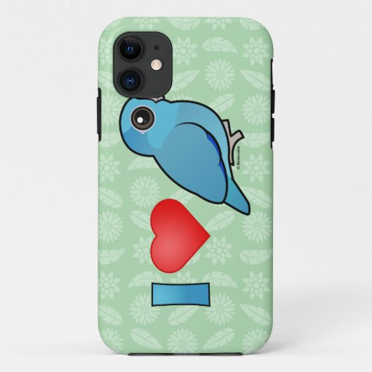 I Liebe pazifisches Parrotlets (blau) Case-Mate iPhone Hülle (Rückseite)