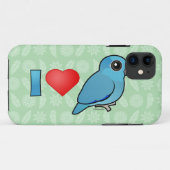I Liebe pazifisches Parrotlets (blau) Case-Mate iPhone Hülle (Rückseite (Horizontal))