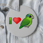 I Liebe pazifisches Parrotlets (Grün) Button (Beispiel)