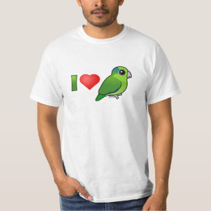 I Liebe pazifisches Parrotlets (Grün) T-Shirt